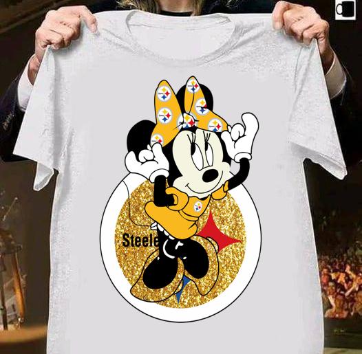 Disney Minnie Mouse Pittsburgh Steelers Football t-shirt shirt