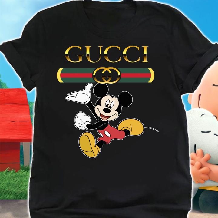 Disney Mickey Mouse And Logo Gucci t-shirt shirt