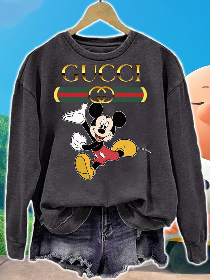 Disney Mickey Mouse And Logo Gucci t-shirt sweatshirt