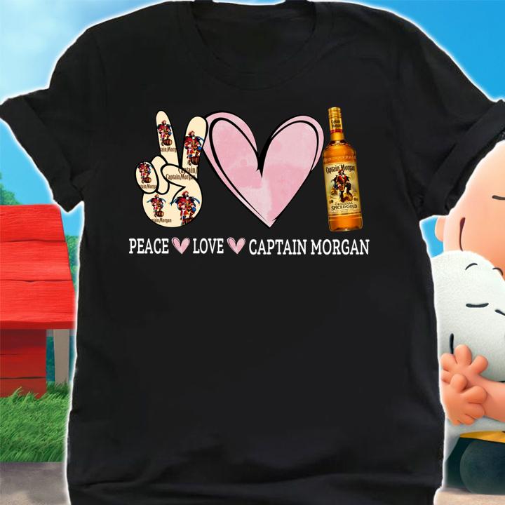 Peace Love Captain Morgan t-shirt shirt