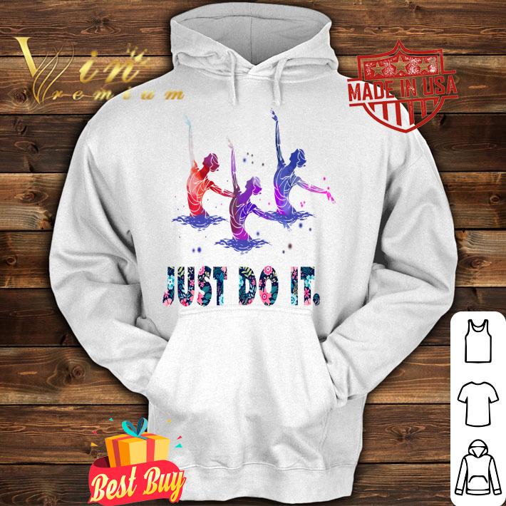 Artistic swimming just do it floral Nike t-shirt hoodie