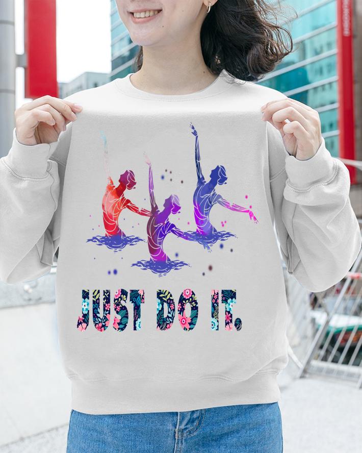 Artistic swimming just do it floral Nike t-shirt sweatshirt