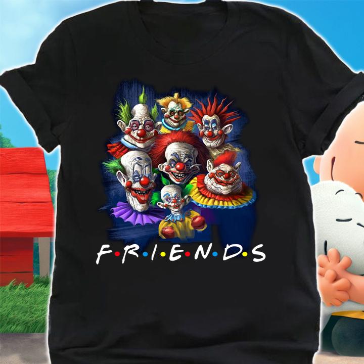 Killer Klowns From Outer Space Friends Happy Halloween t-shirt shirt