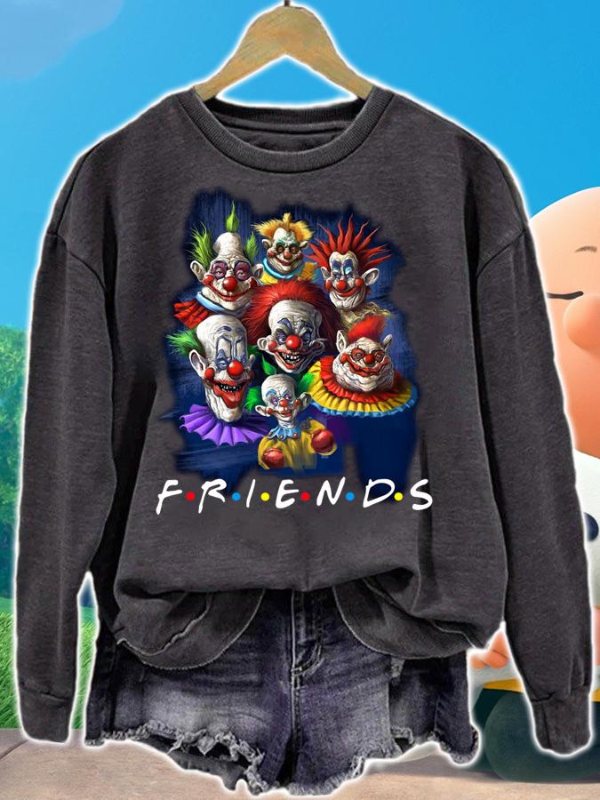 Killer Klowns From Outer Space Friends Happy Halloween t-shirt sweatshirt