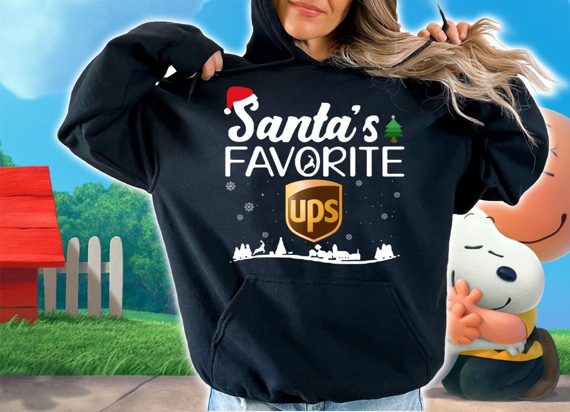 Santa's favorite Ups Christmas t-shirt hoodie