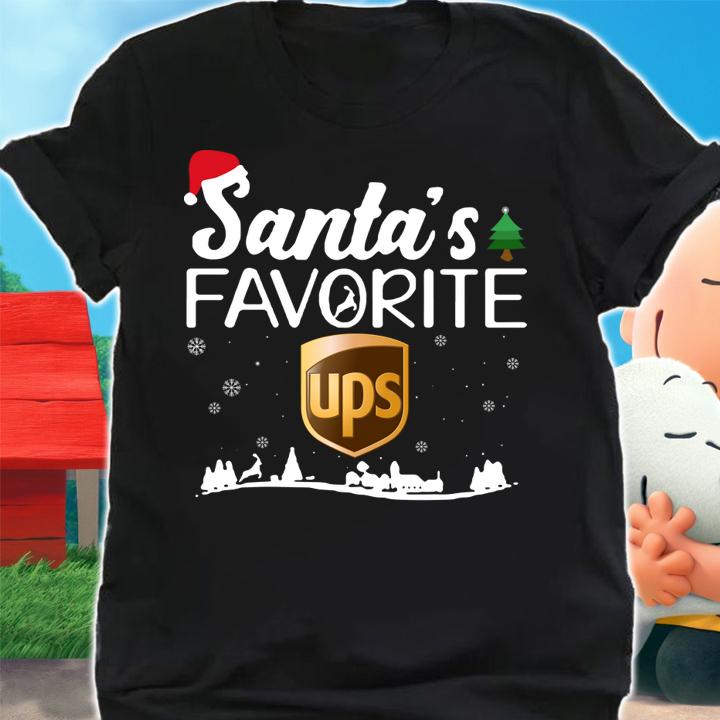 Santa's favorite Ups Christmas t-shirt shirt