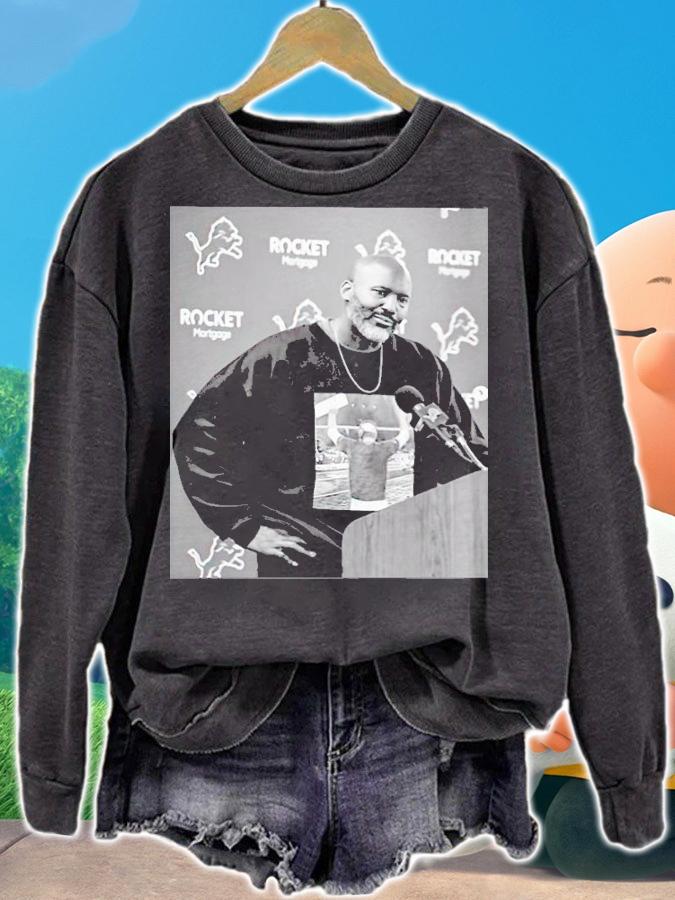 Detroit Lions Brad Holmes wearing a of Dan Campbell t-shirt sweatshirt