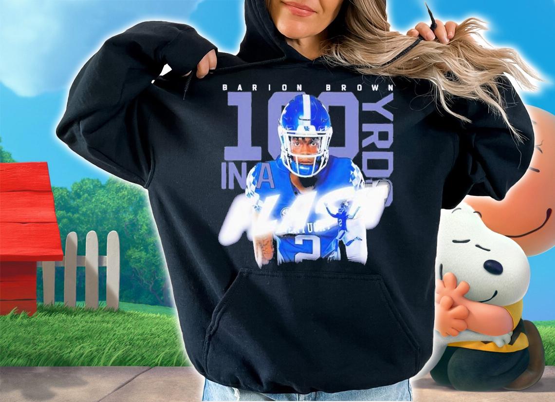 Barion Brown 100 In A Flash Yrds shirt t-shirt hoodie