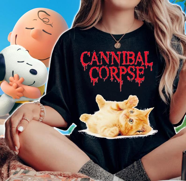 Cat Cannibal Corpse shirt t-shirt woman shirt