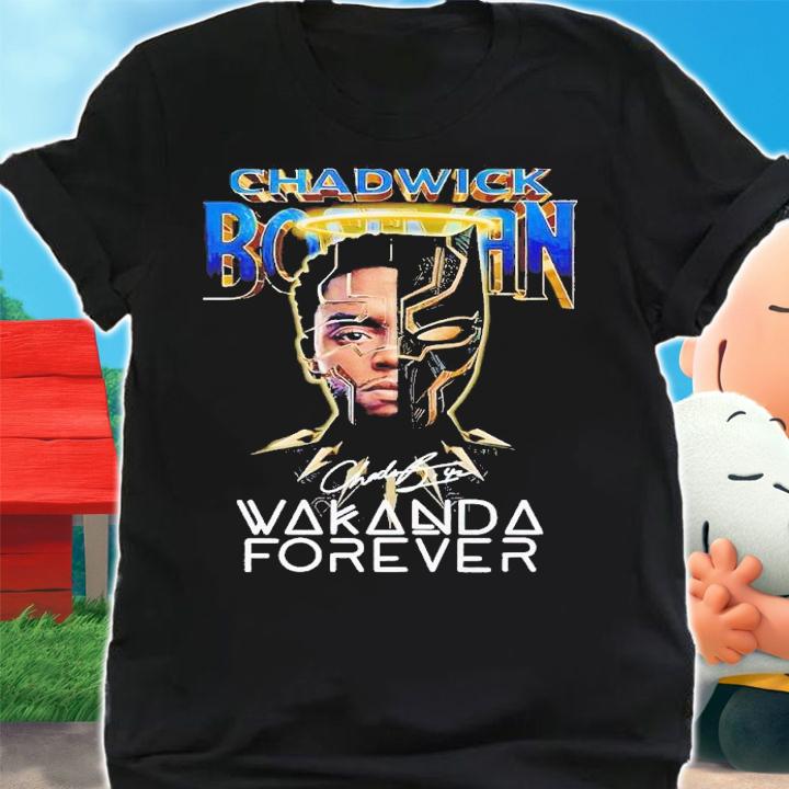 Chadwick Boseman Wakanda Forever signature shirt t-shirt shirt