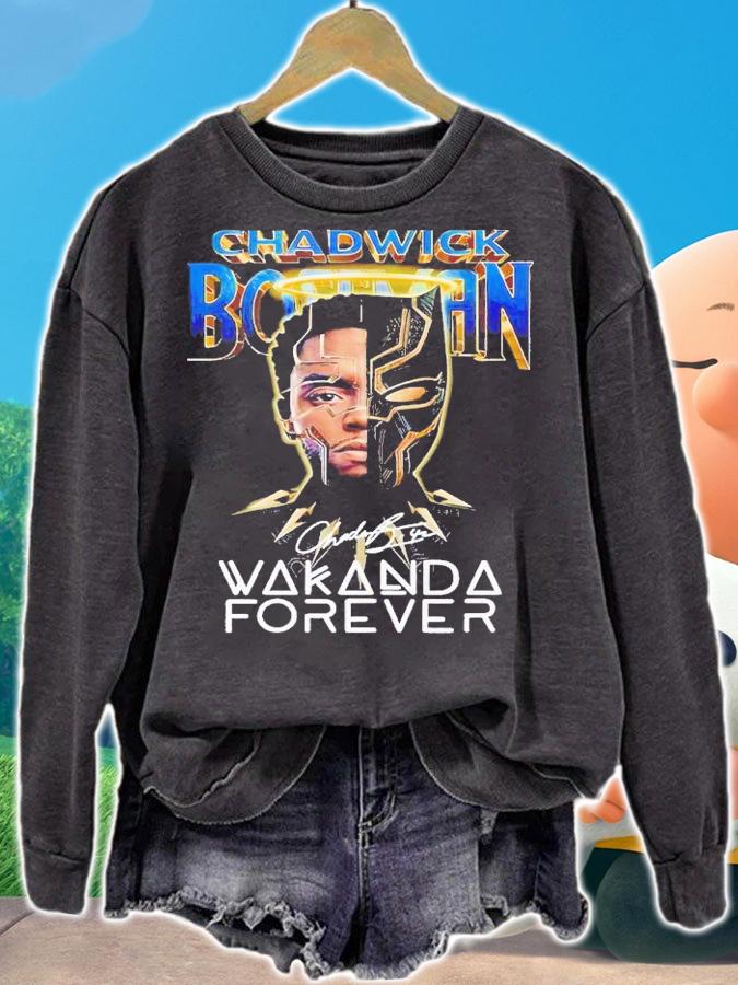Chadwick Boseman Wakanda Forever signature shirt t-shirt sweatshirt