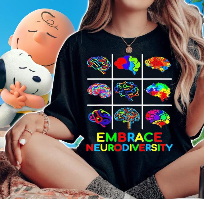 Embrace Neurodiversity Video Game Autism Awareness ASD Shirt t-shirt woman shirt