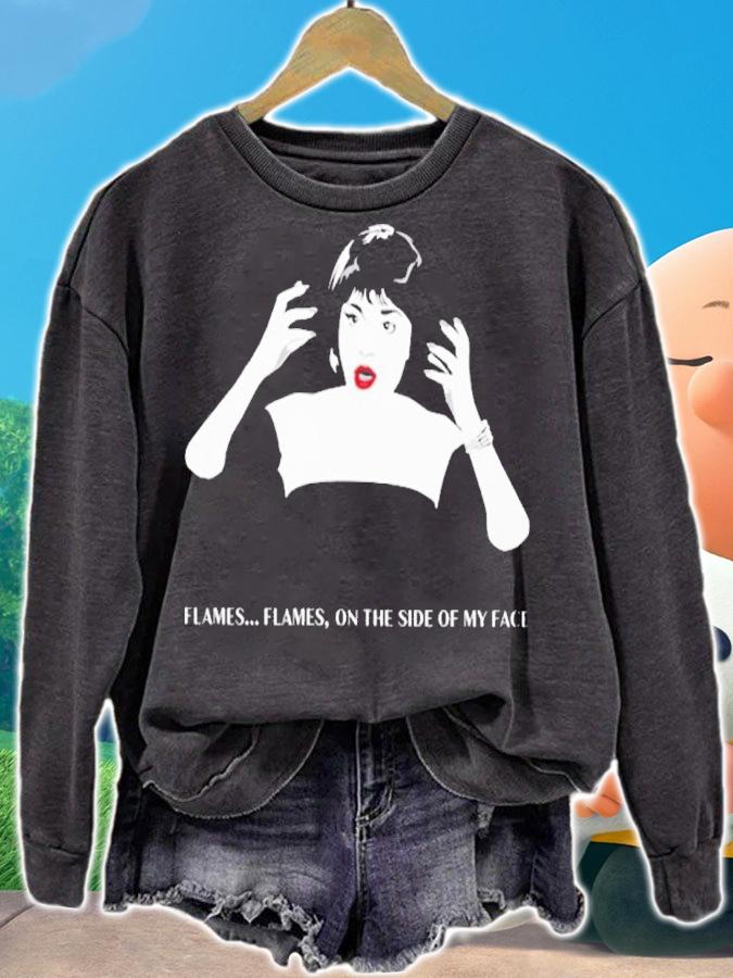 Flames on the side of my face shirt t-shirt sweatshirt