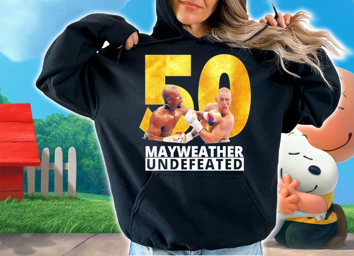 Illustration Mayweather Vs Mcgregor 50 Wins Shirt t-shirt hoodie