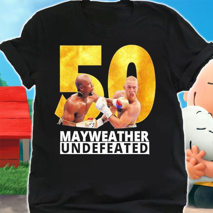 Illustration Mayweather Vs Mcgregor 50 Wins Shirt t-shirt shirt