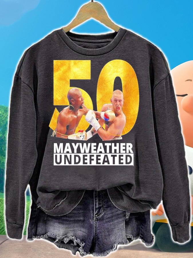 Illustration Mayweather Vs Mcgregor 50 Wins Shirt t-shirt sweatshirt