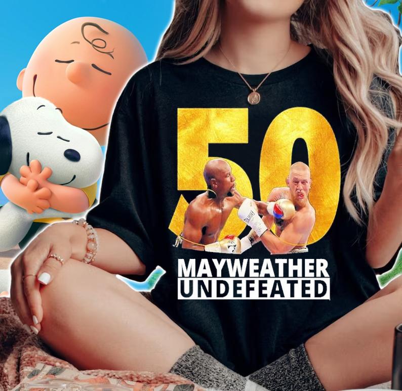 Illustration Mayweather Vs Mcgregor 50 Wins Shirt t-shirt woman shirt