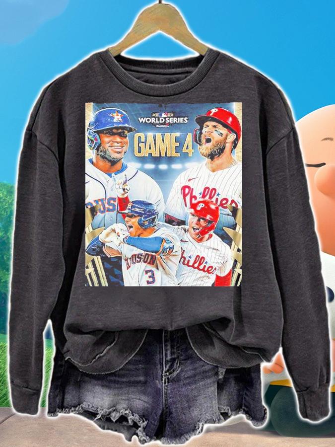 Houston Astros Vs Philadelphia Phillies Game 4 MLB World Series 2022 Shirt t-shirt sweatshirt
