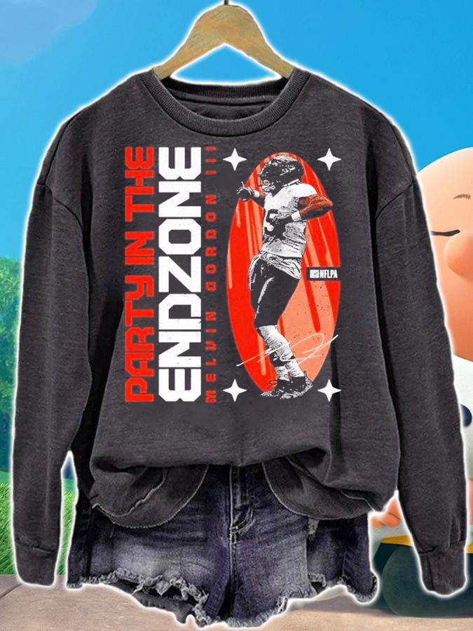 Melvin Gordon Denver Endzone Party Football Shirt t-shirt sweatshirt