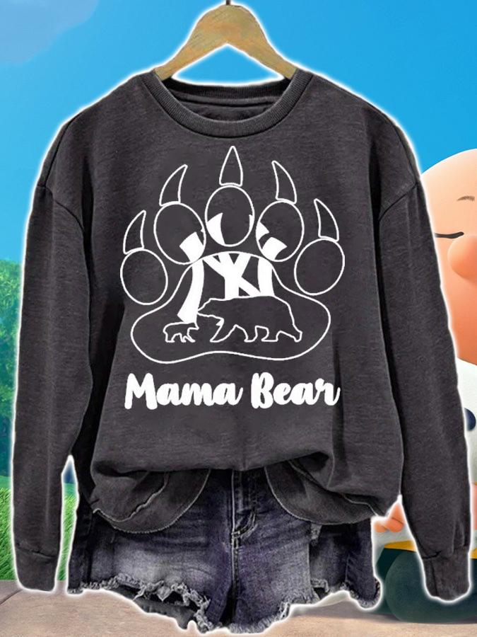 New York Yankees Paw Mama Bear Shirt t-shirt sweatshirt