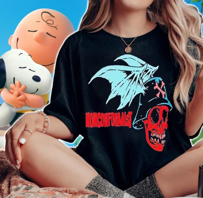 Nonconformist Deaths Head Skull shirt t-shirt woman shirt