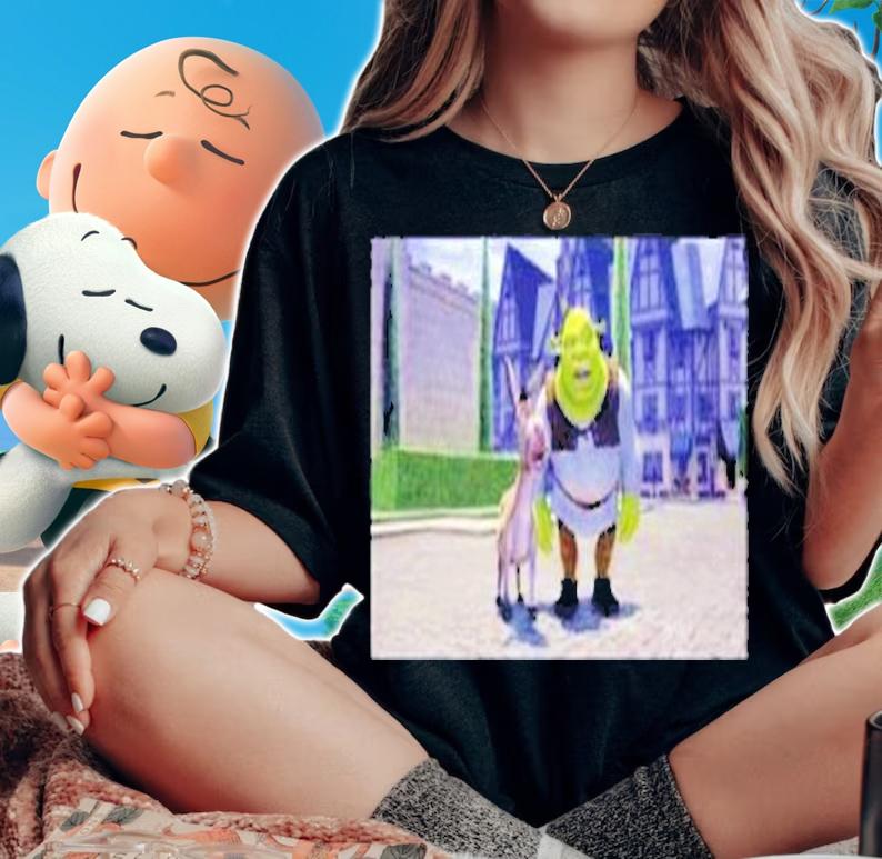 Mikael Arellano Shrek To Cliffhanger Memes T-Shirt t-shirt woman shirt