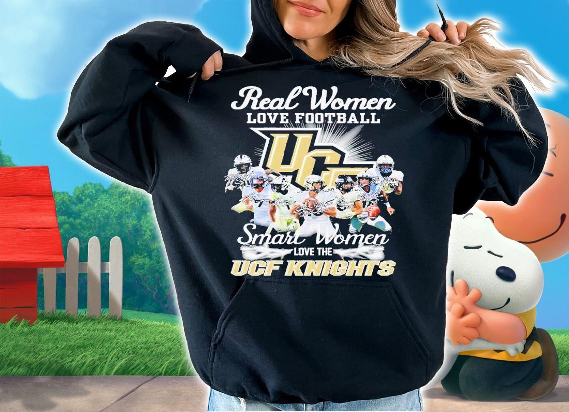 Real women love football smart women love the UCF Knights signatures shirt t-shirt
