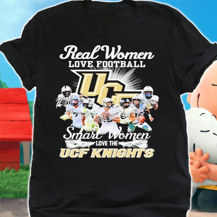 Real women love football smart women love the UCF Knights signatures shirt t-shirt