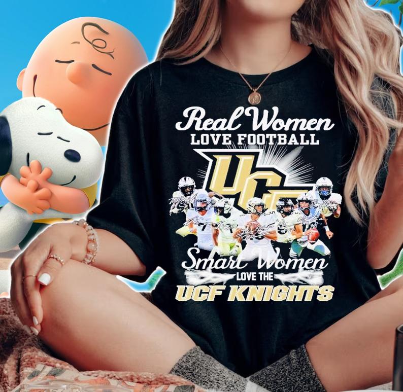 Real women love football smart women love the UCF Knights signatures shirt t-shirt