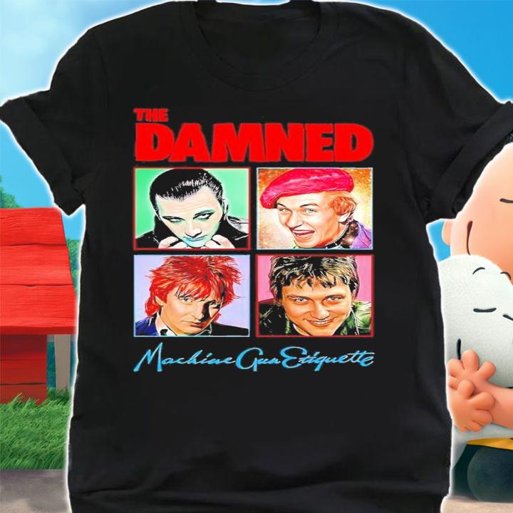 The Damned machine gun etiquette shirt t-shirt shirt