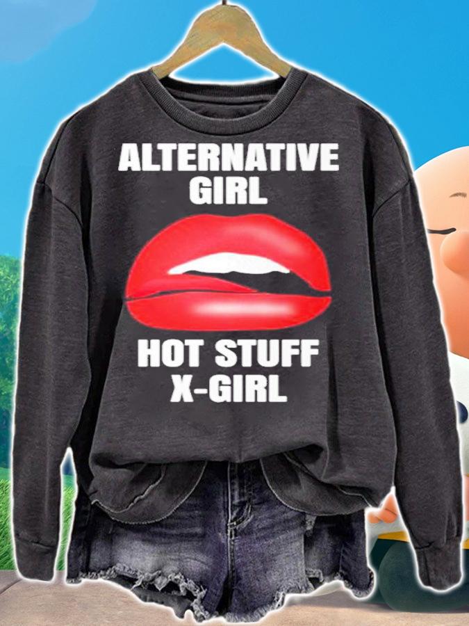 1Up Sloane Alternative Girl Hot Stuff X-Girl shirt t-shirt