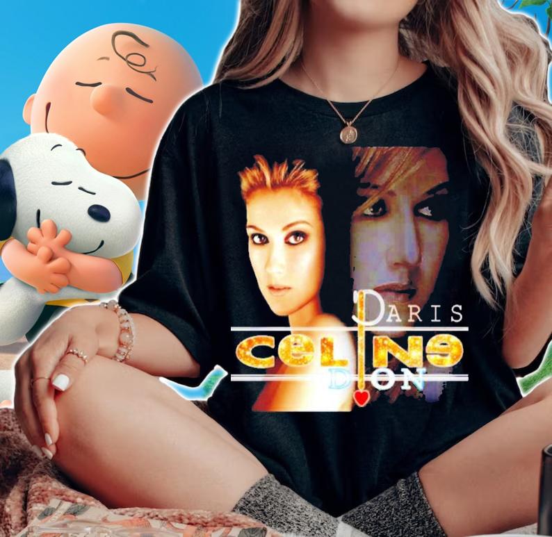Celine Dion Paris 2022 Photographic Shirt t-shirt woman shirt
