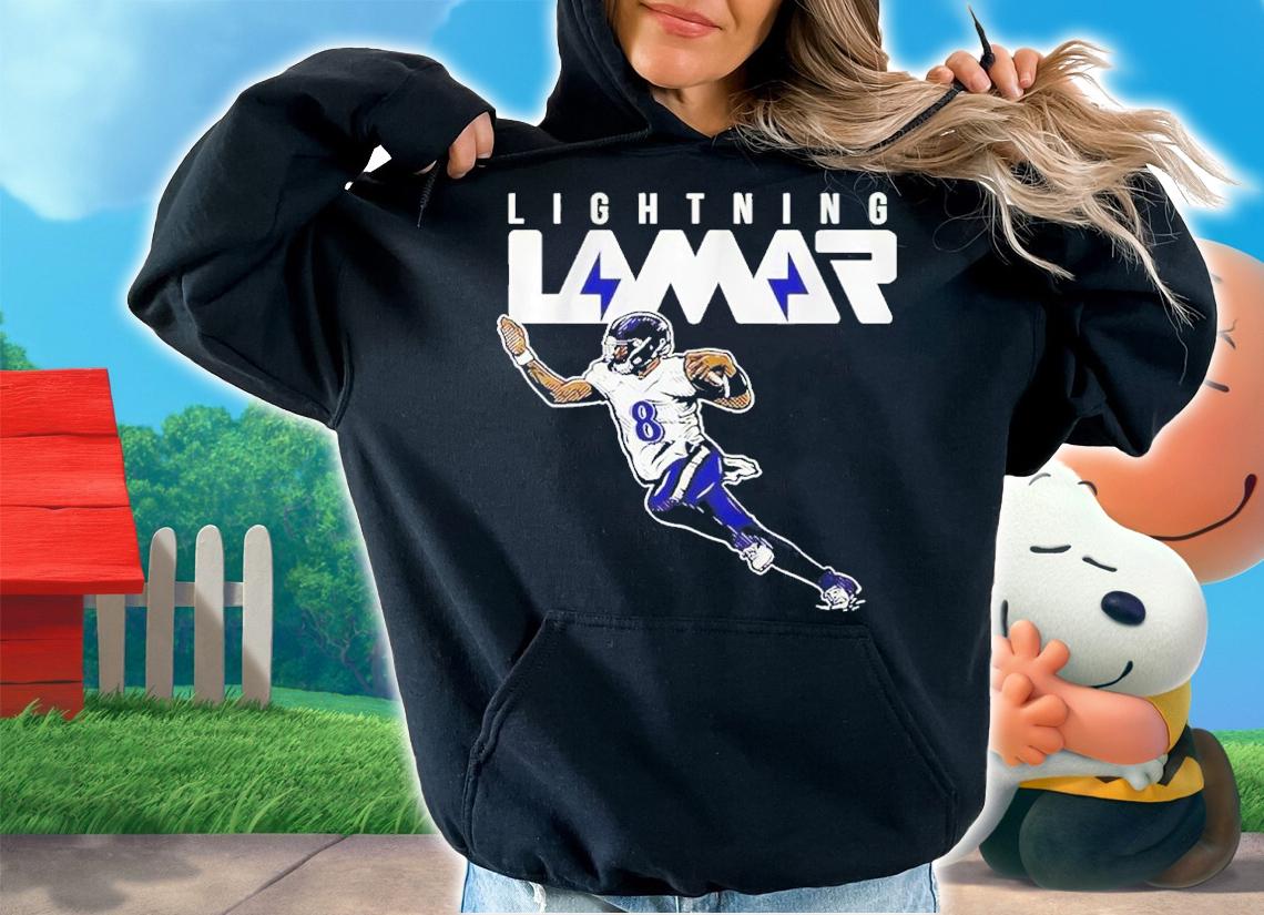 Lighting Lamar For Baltimore Ravens Lamar Jackson Fans Shirt t-shirt hoodie