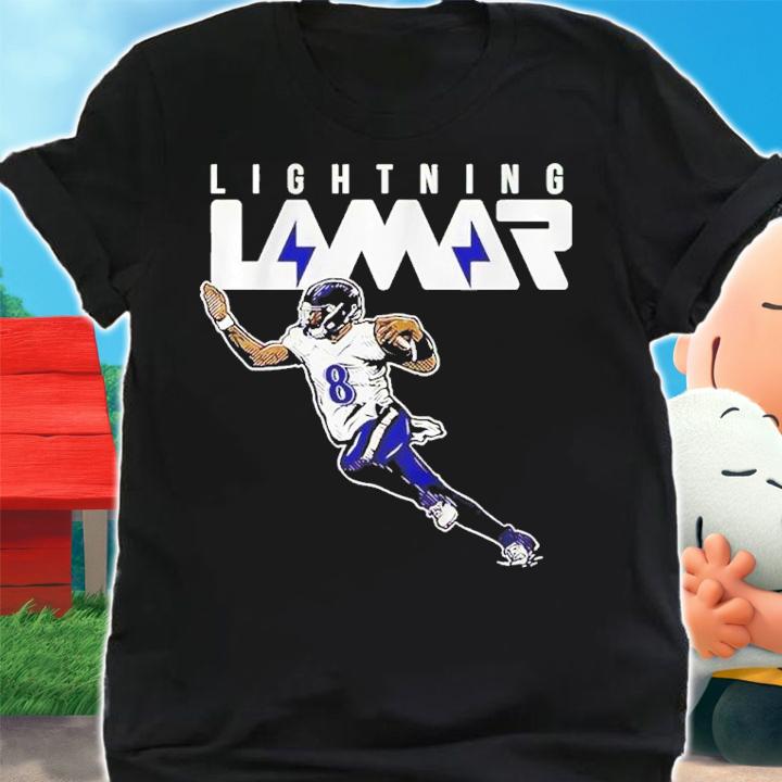 Lighting Lamar For Baltimore Ravens Lamar Jackson Fans Shirt t-shirt shirt
