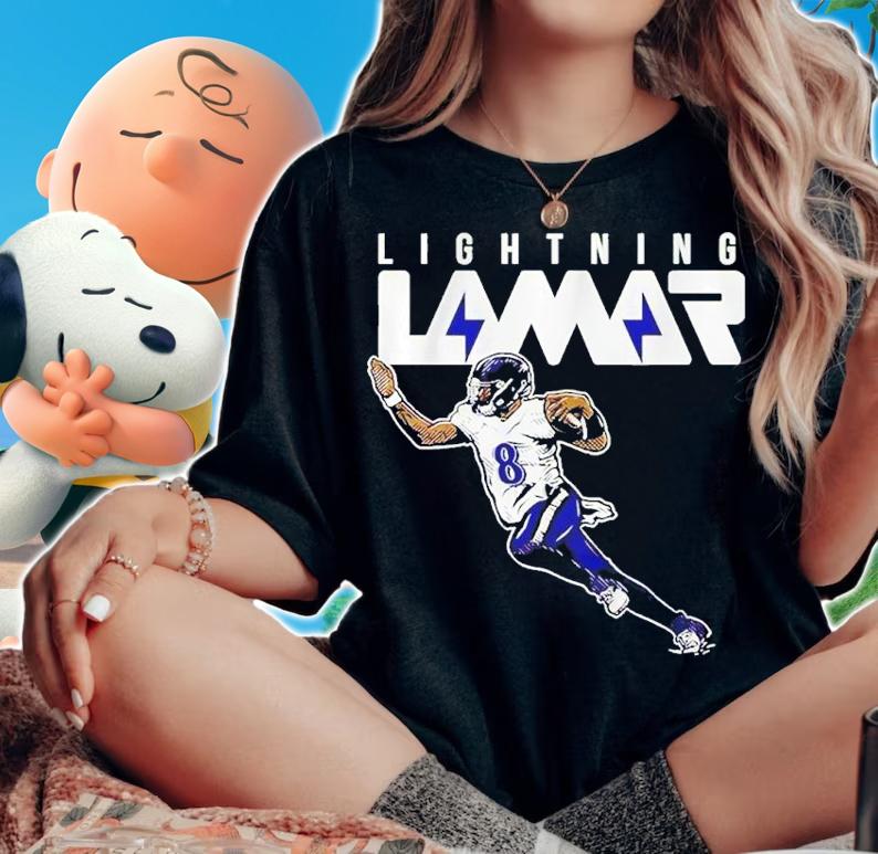 Lighting Lamar For Baltimore Ravens Lamar Jackson Fans Shirt t-shirt woman shirt