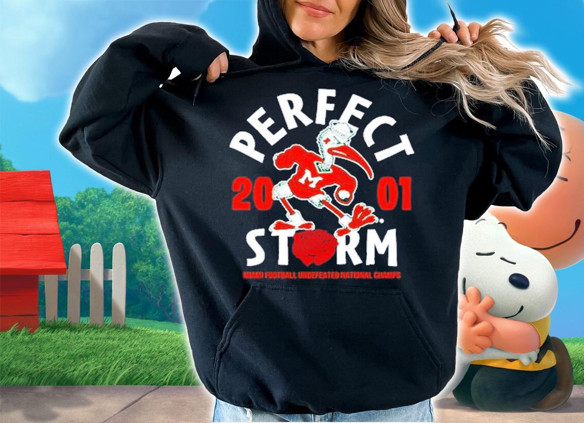 Miami Hurricanes Football Perfect Storm National Champs 2001 Shirt t-shirt