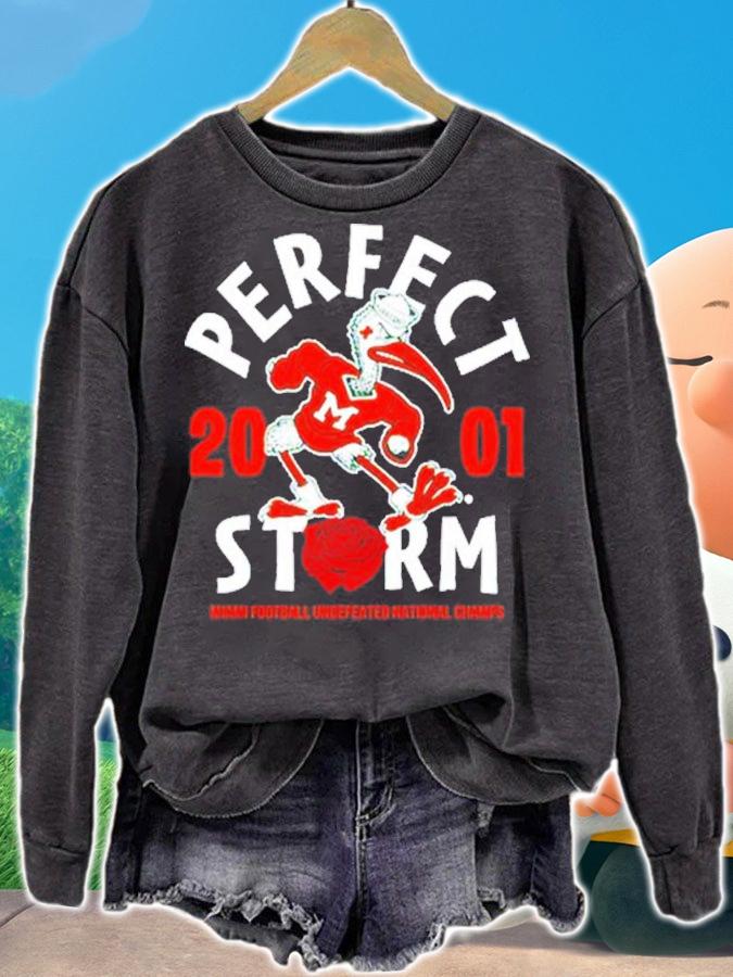Miami Hurricanes Football Perfect Storm National Champs 2001 Shirt t-shirt