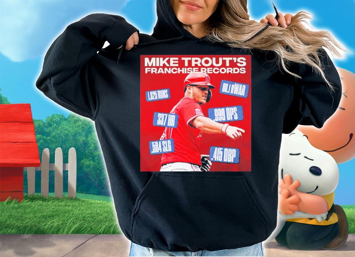 Mike Trout's Franchise Records 2022 Shirt t-shirt