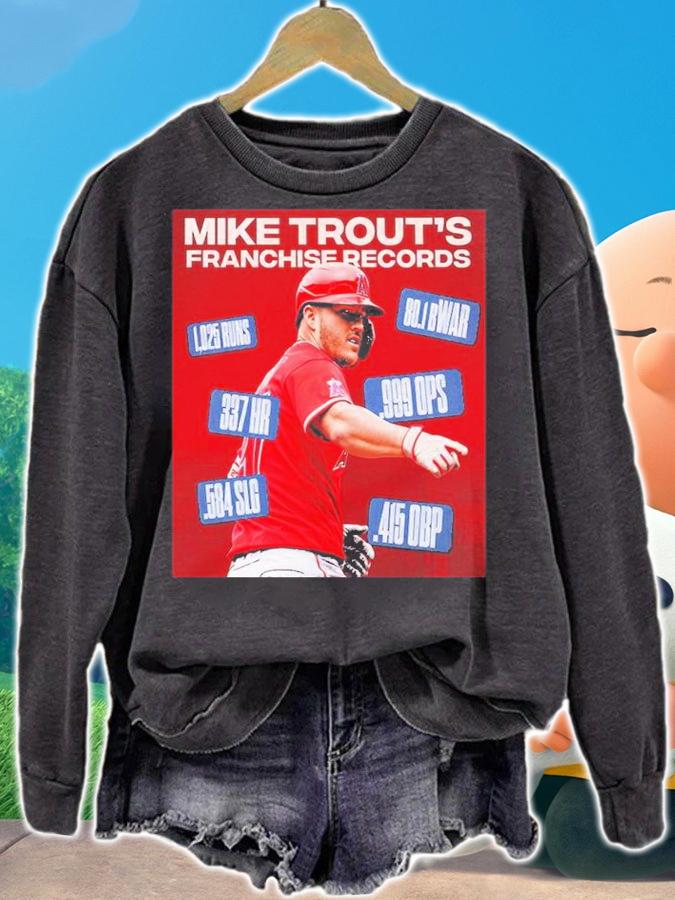 Mike Trout's Franchise Records 2022 Shirt t-shirt