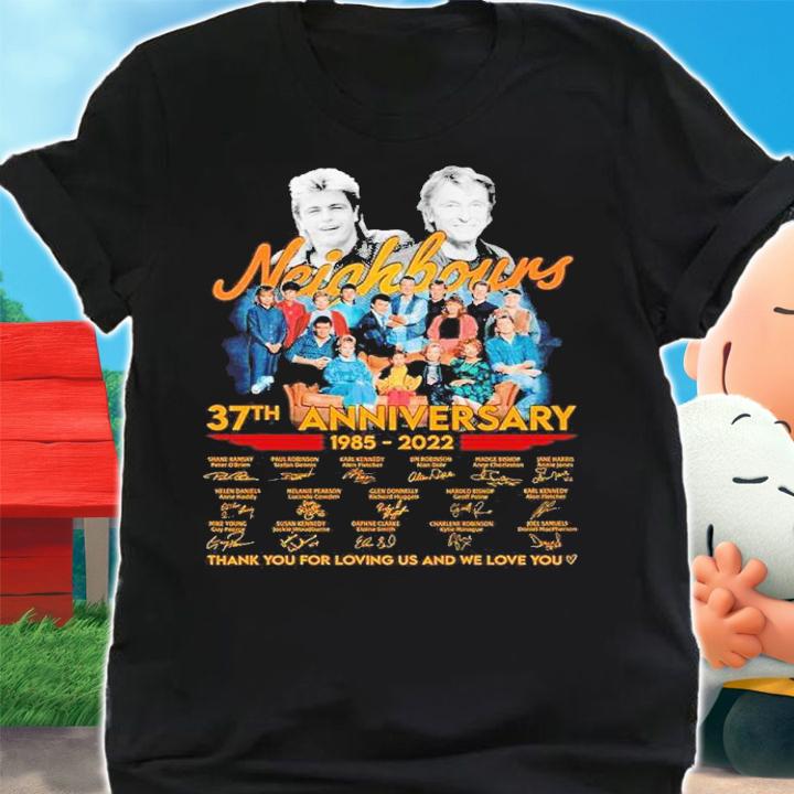 Neighbours 37th anniversary 1985 2022 thank you for the memories shirt t-shirt shirt