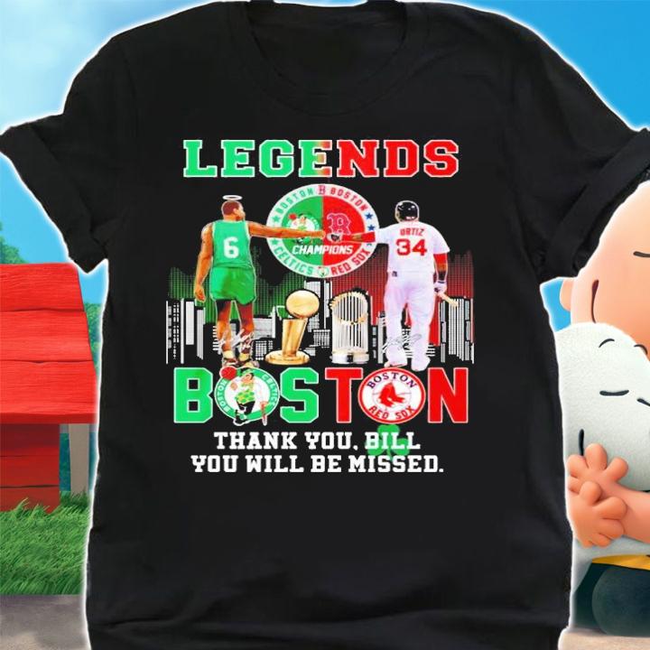 Legends Boston thank you Bill you will be missed shirt t-shirt shirt