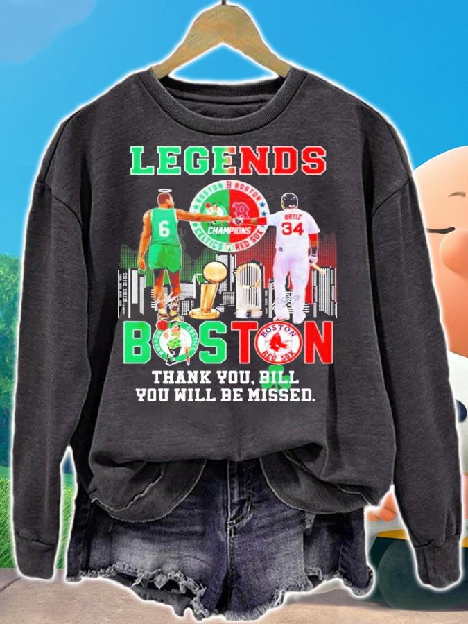 Legends Boston thank you Bill you will be missed shirt t-shirt sweatshirt