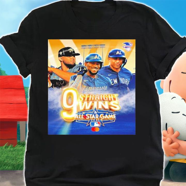 MLB American League 9 Straight Wins All Star-Game Shirt t-shirt shirt