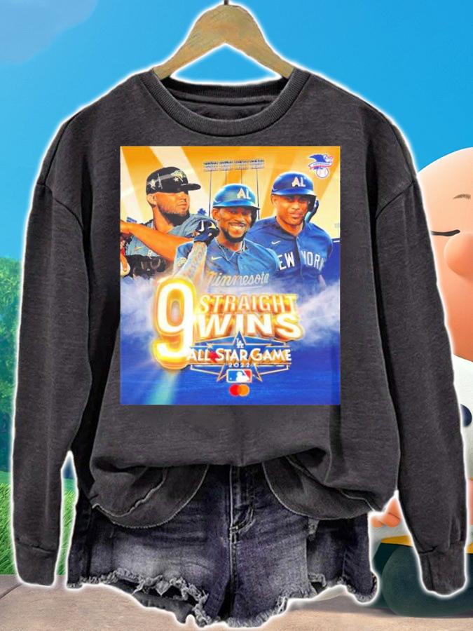 MLB American League 9 Straight Wins All Star-Game Shirt t-shirt sweatshirt
