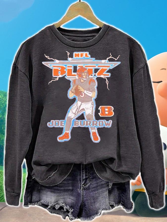 NFL Blitz Bengals Joe Burrow shirt t-shirt
