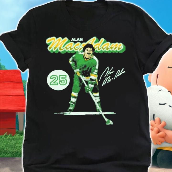 Alan MacAdam Minnesota Retro Script Hockey Signatures Shirt t-shirt