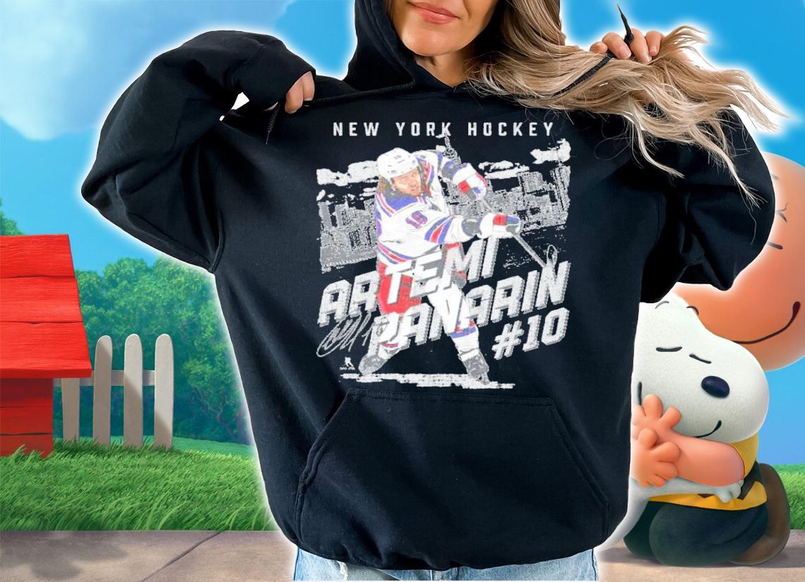 Artemi Panarin New York R Skyline Hockey Signatures Shirt t-shirt hoodie