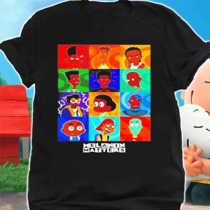 Black Boys In Cartoons Melanin Matters Shirt t-shirt