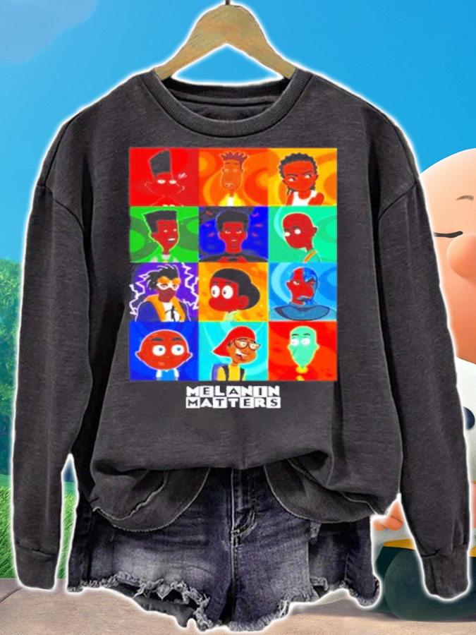 Black Boys In Cartoons Melanin Matters Shirt t-shirt
