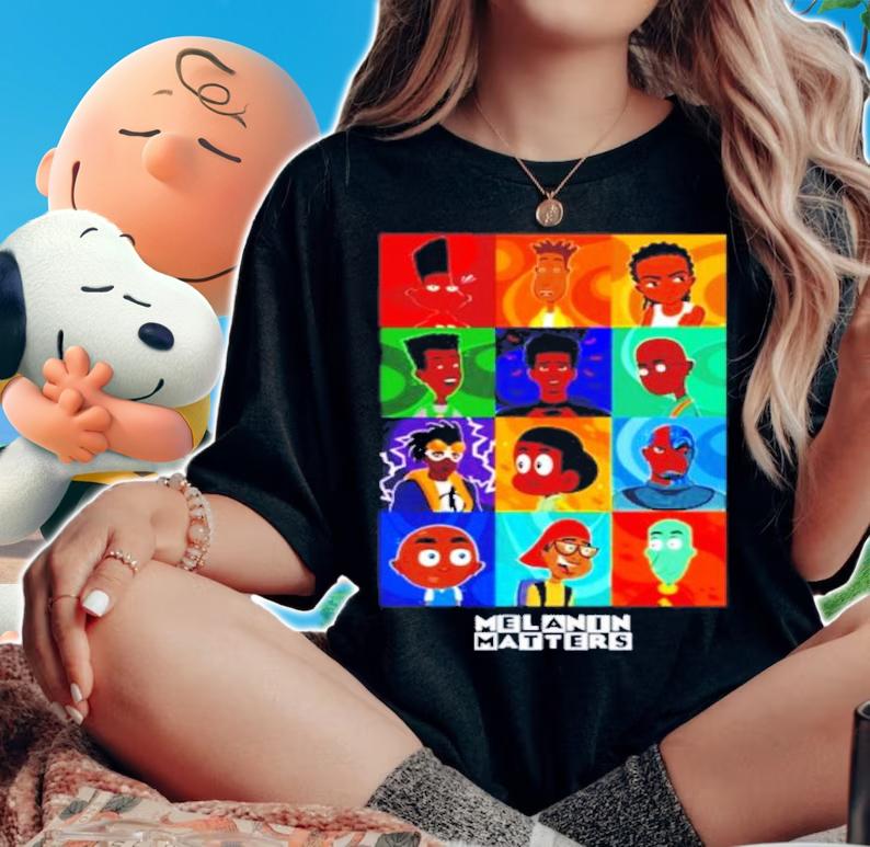 Black Boys In Cartoons Melanin Matters Shirt t-shirt
